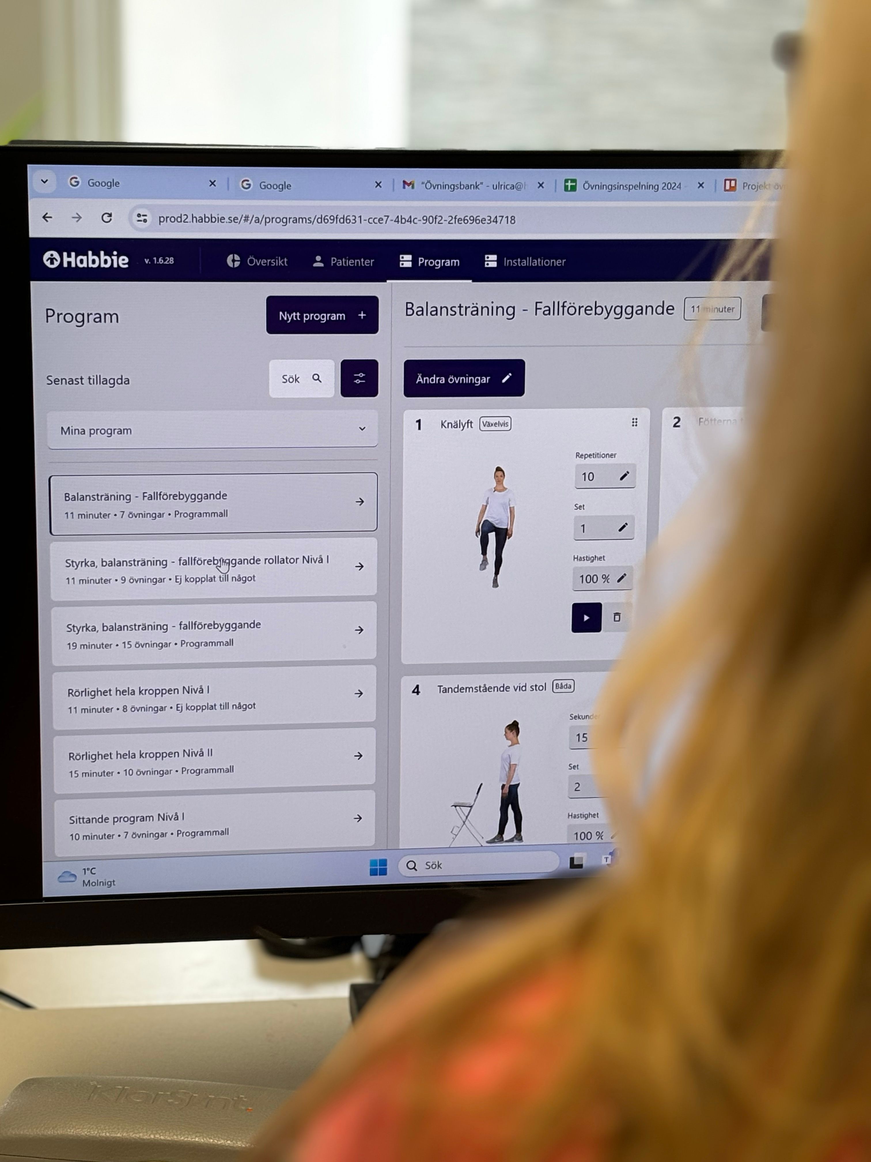 Färdiga träningsprogram för äldreboenden